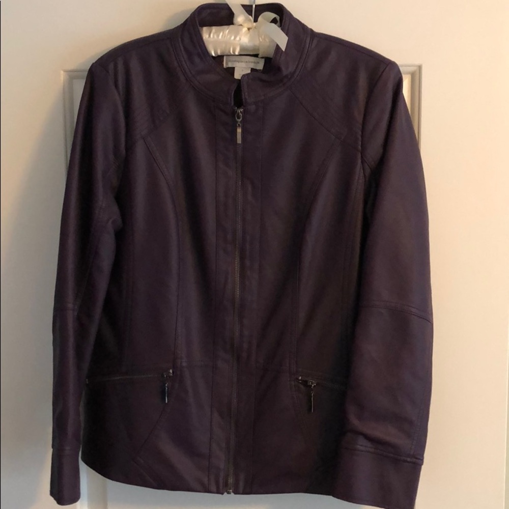 Faux leather jacket